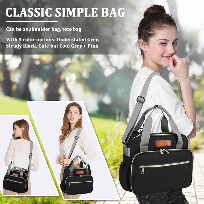 TRENDPLAY Small Diaper Bag Tote for Girls Baby Nappy Bag - Travel&Outdoor Stroller Organizer Cute Diaper Maternity Bag for Mom Daddy - Image 4